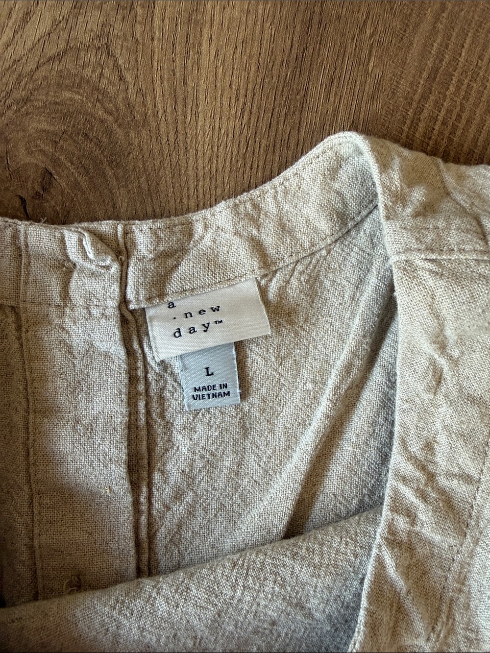 a new day Cream Textured Sleeveless Crop Tank - Picture 2 of 3
